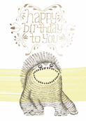 Monstre joyeux pour un anniversaire unique